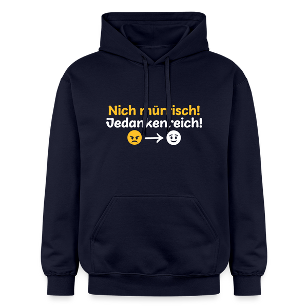 Nich mürrisch! Jedankenreich! - Hoodie - Navy
