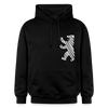 Berliner Bär im Netz - weiß - Hoodie - Schwarz