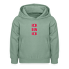 Ick bin Ick! - Kinder Hoodie - Graugrün