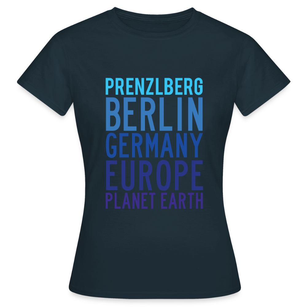 Prenzlberg - Planet Earth - Frauen Premium T-Shirt - Navy