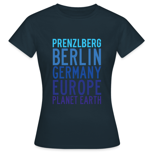 Prenzlberg - Planet Earth - Frauen Premium T-Shirt - Navy