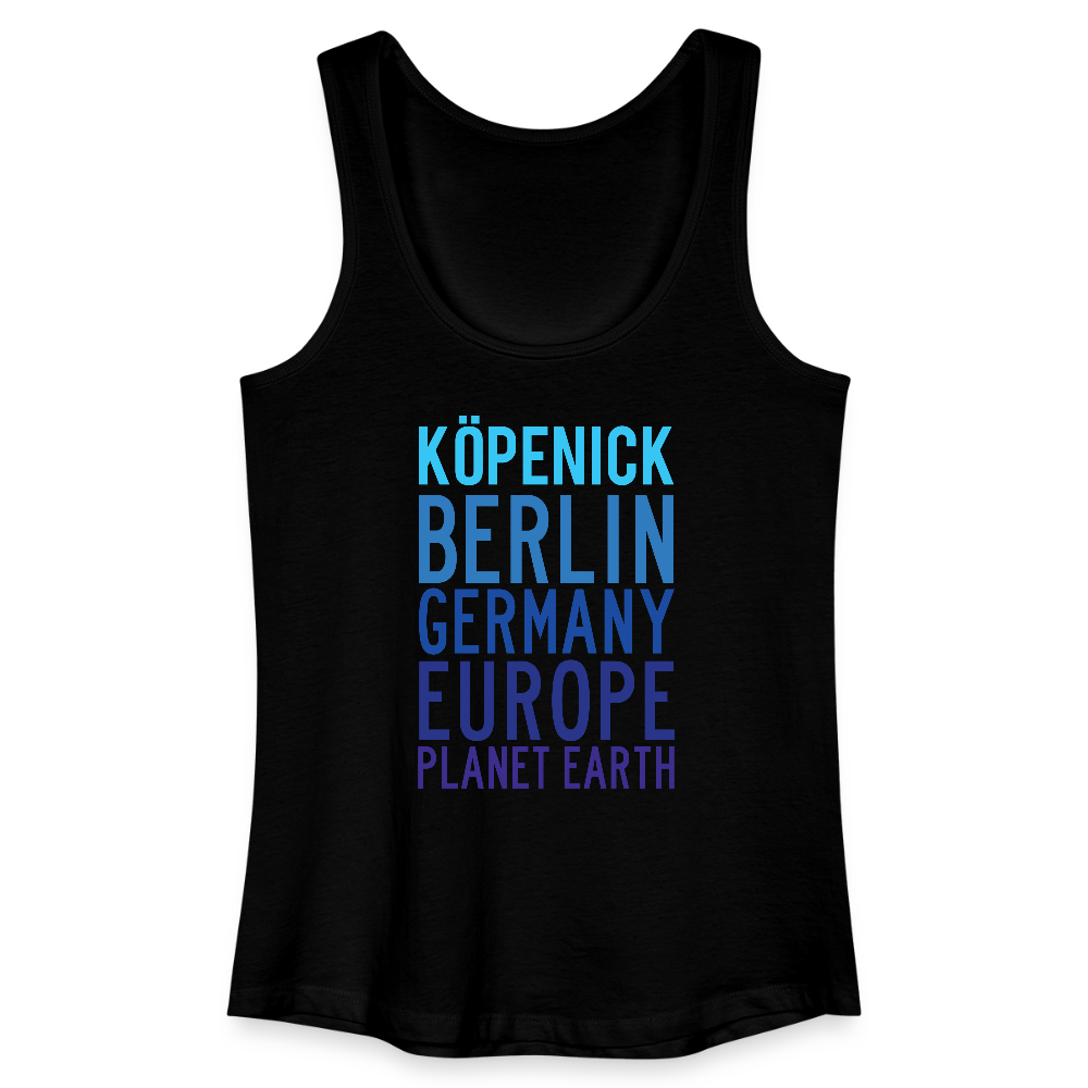 Köpenick Planet Earth - Frauen Bio Tank Top - Schwarz