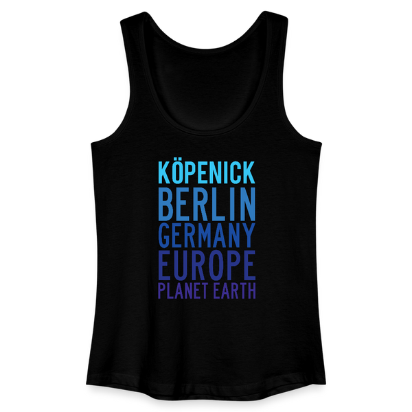 Köpenick Planet Earth - Frauen Bio Tank Top - Schwarz