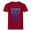 Lichtenberg Planet Earth - Männer Premium T-Shirt - Ziegelrot