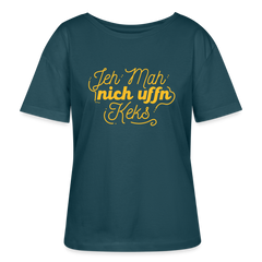 Jeh mah nich uffn Keks gelb - Relaxed Rundhals Frauen Bio-T-Shirt