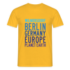 Wilmersdorf Planet Earth - Männer Premium T-Shirt - Gelb
