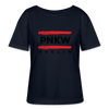 PNKW - Relaxed Rundhals Frauen Bio-T-Shirt - Navy