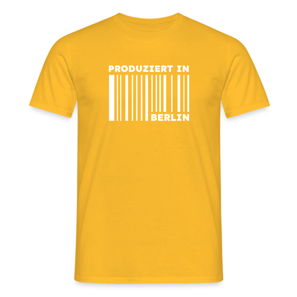 PRODUZIERT IN BERLIN - Männer Premium T-Shirt - Gelb