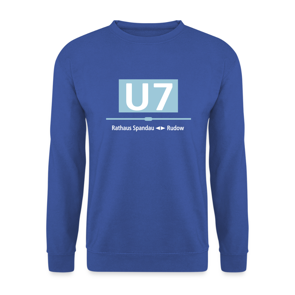 U7 - Unisex Pullover - Royalblau