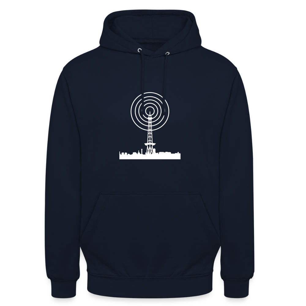 Funkturm im Fokus - Unisex Hoodie - Navy