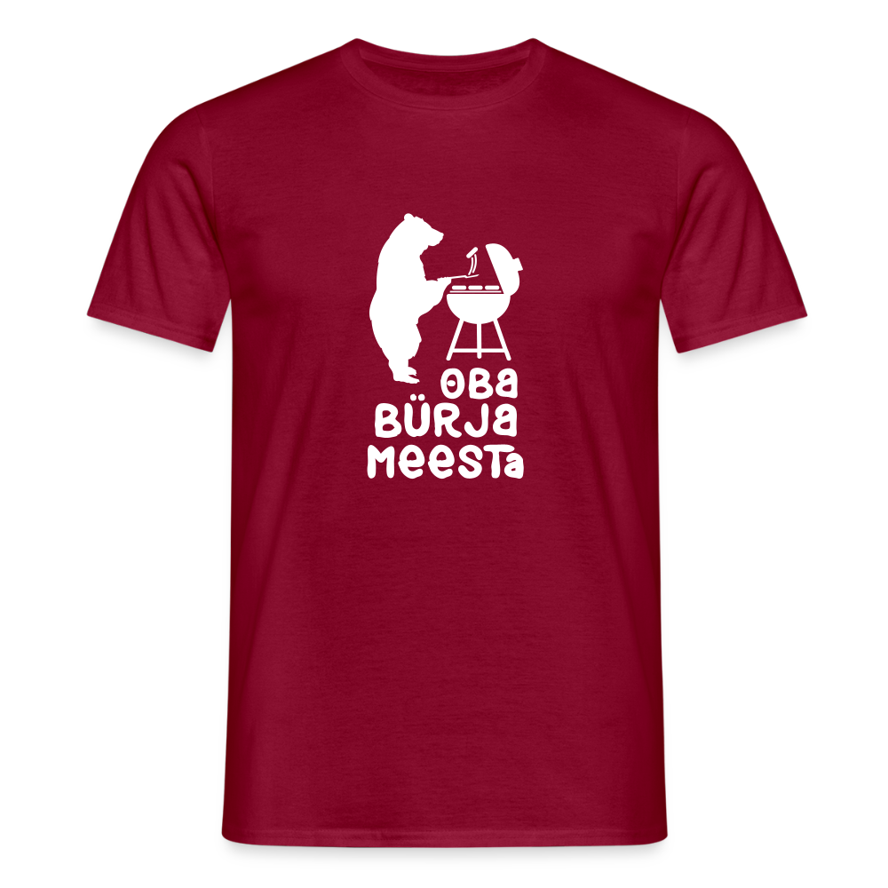 Bürjameesta - Männer Premium T-Shirt - Ziegelrot