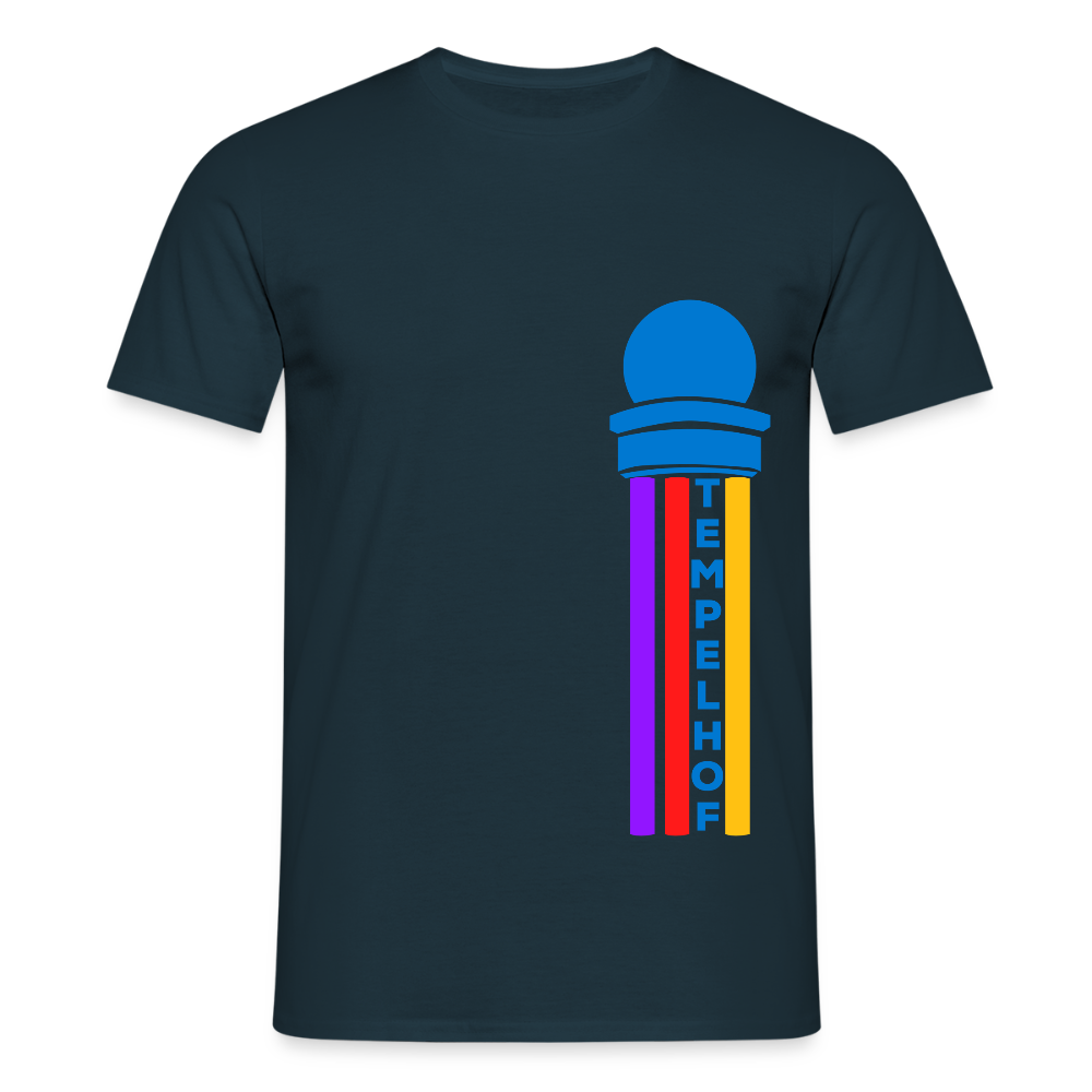 Tempelhof Radarturm - Männer Premium T-Shirt - Navy