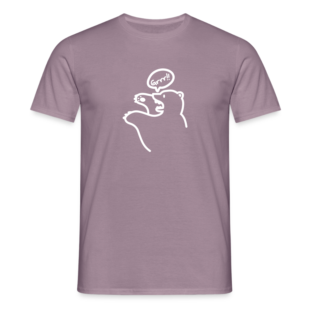 Böser Berliner Bär - Männer Premium T-Shirt - Lilagrau 
