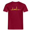Herzschlag für Fahrradfahrer - Männer Premium T-Shirt - Ziegelrot