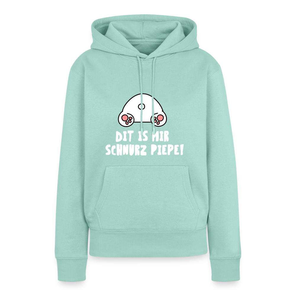 Dit is mir Schnurz Piepe - Frauen Premium Hoodie - Mint 