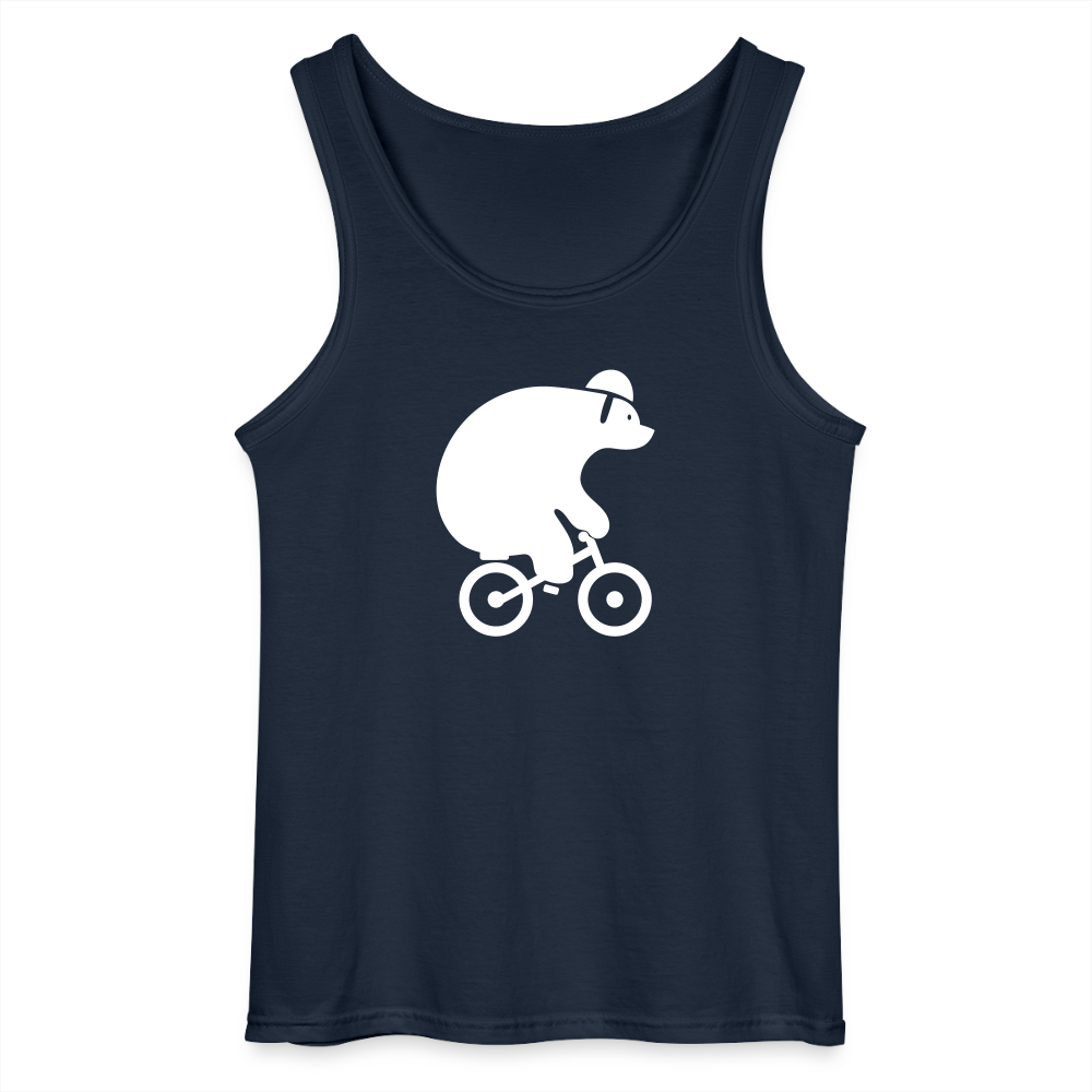 Fahrradbär - Männer Tank Top - Navy
