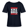 KRZBRG - Relaxed Rundhals Frauen Bio-T-Shirt - Navy