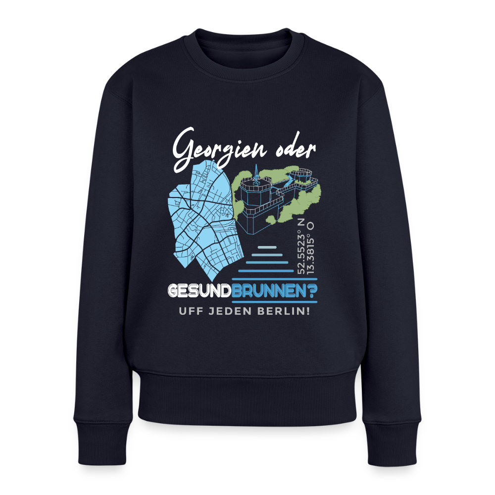 Georgien oder Gesundbrunnen - Frauen Premium Pullover - Navy
