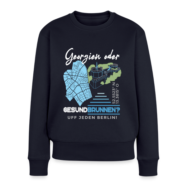 Georgien oder Gesundbrunnen - Frauen Premium Pullover - Navy