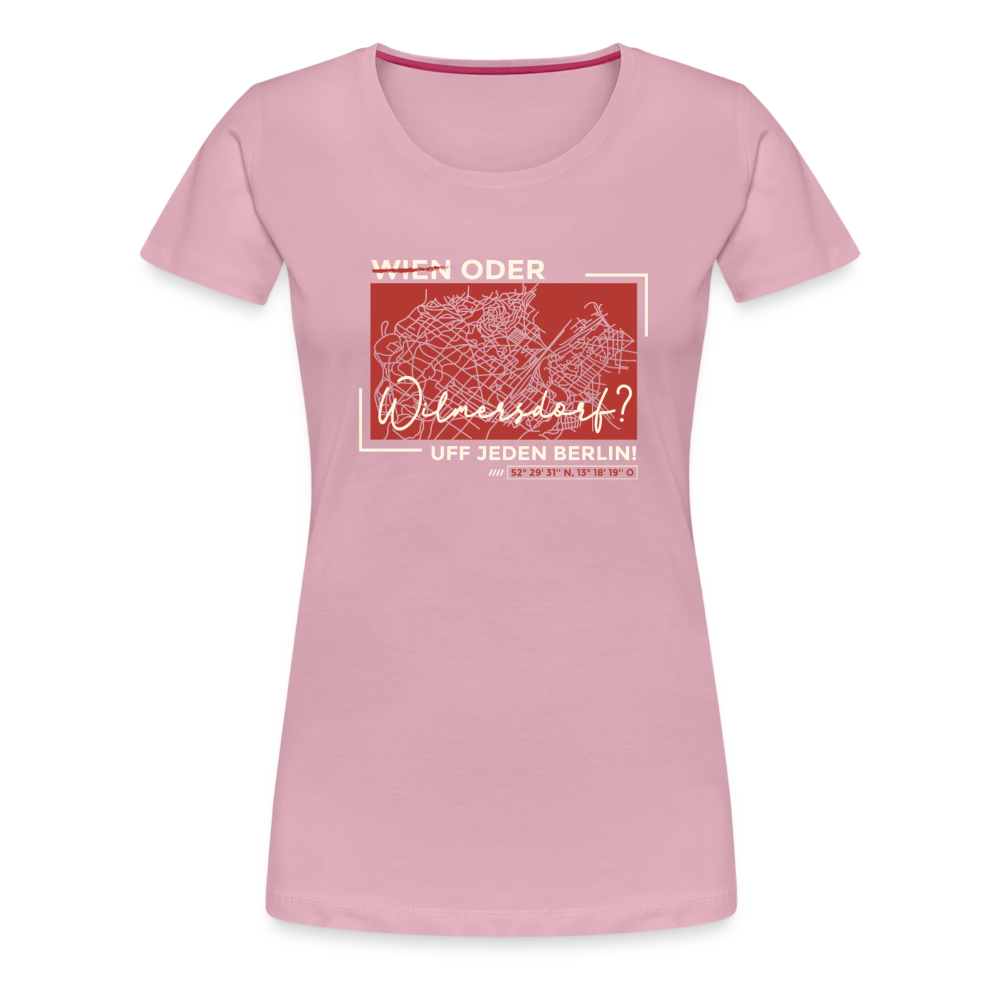 Wien Oder Wilmersdorf Uff Jeden Berlin - Frauen Premium T-Shirt - Hellrosa