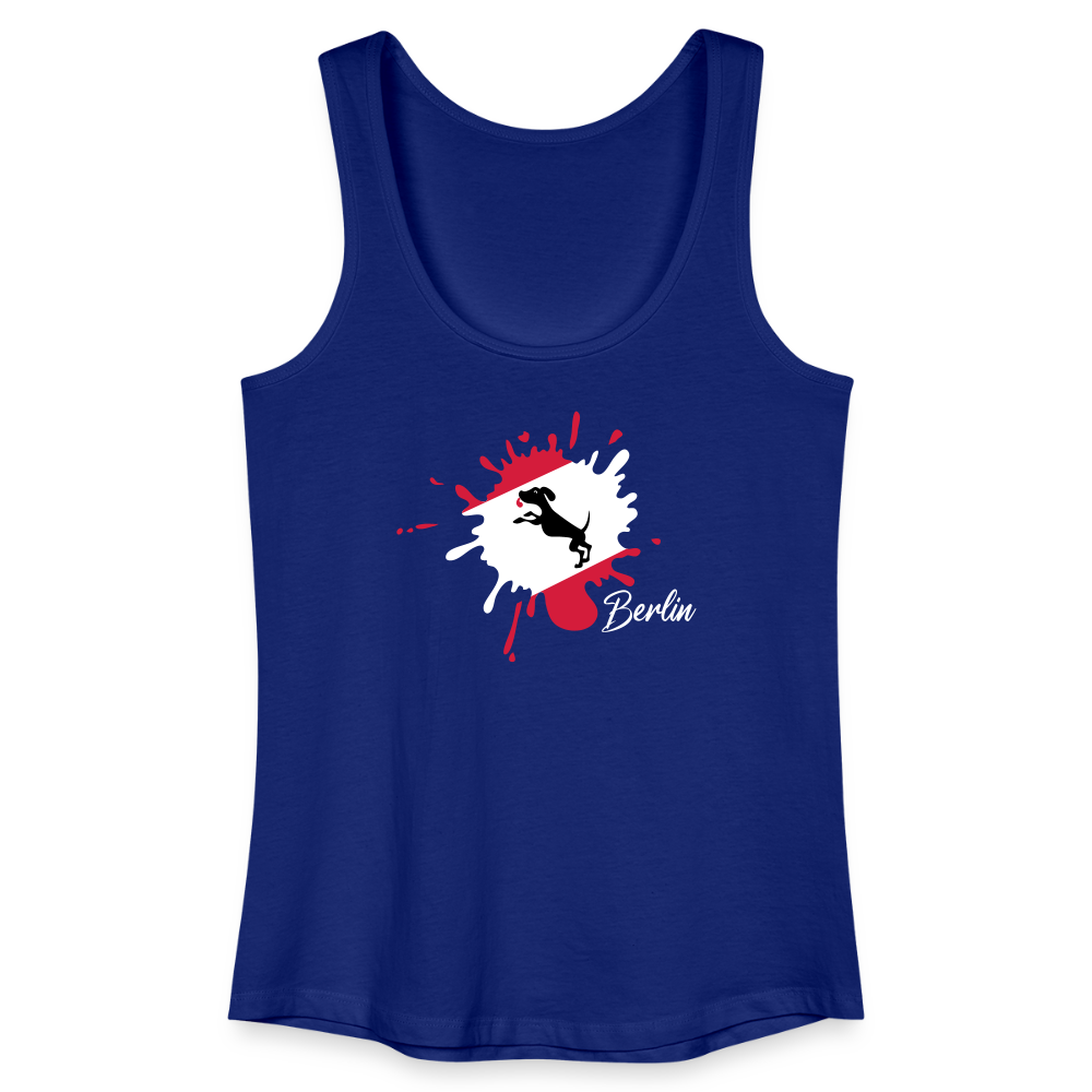 Berlin Klecks Hund - Frauen Bio Tank Top - Königsblau