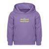 Bin jeheimnisvoll wie'n Dönerrezept. - Kinder Hoodie - Lavendel