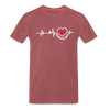 Haupstadt - Männer Premium T-Shirt - washed Burgundy