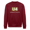 U4 - Unisex Bio Sweatshirt - Burgunderrot