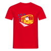 Bär in U-Bahn Kommt - Männer Premium T-Shirt - Rot