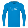 Spreewasser im Blut - Männer Sport Langamshirt - Saphirblau