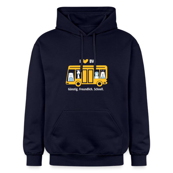 I love BVG - Hoodie - Navy