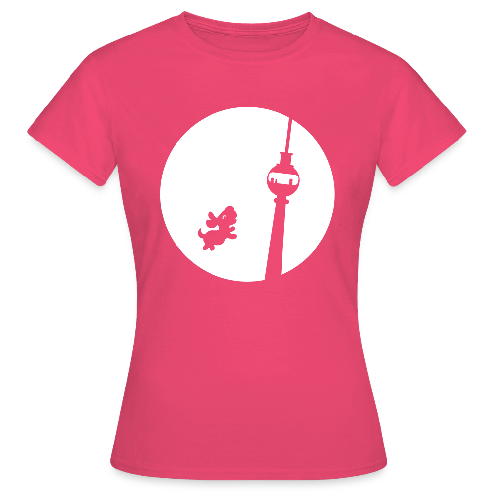 Hund am Fernsehturm - Frauen Premium T-Shirt - Azalea
