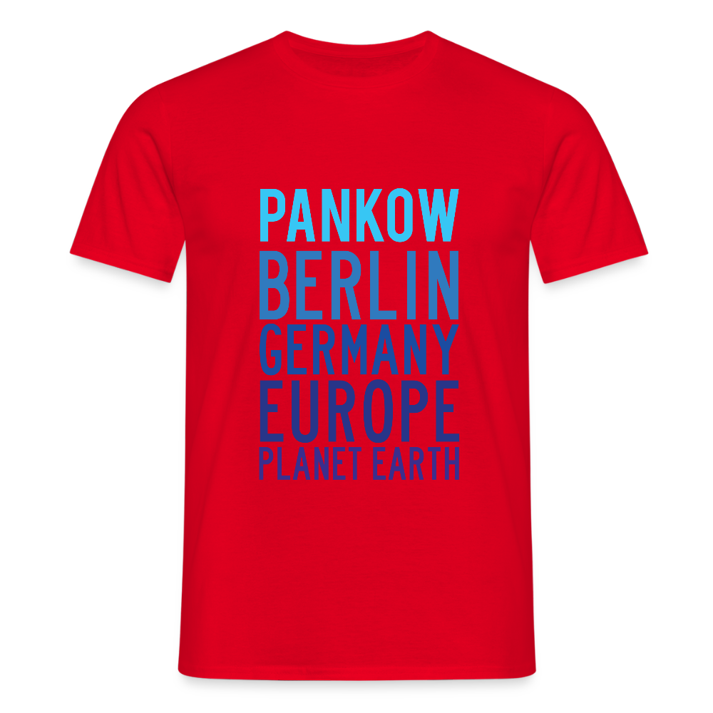 Pankow Planet Earth - Männer Premium T-Shirt - Rot