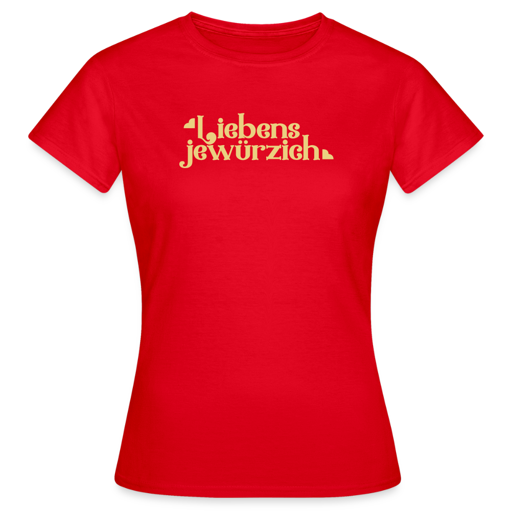 Liebensjewürzich - Frauen Premium T-Shirt - Rot
