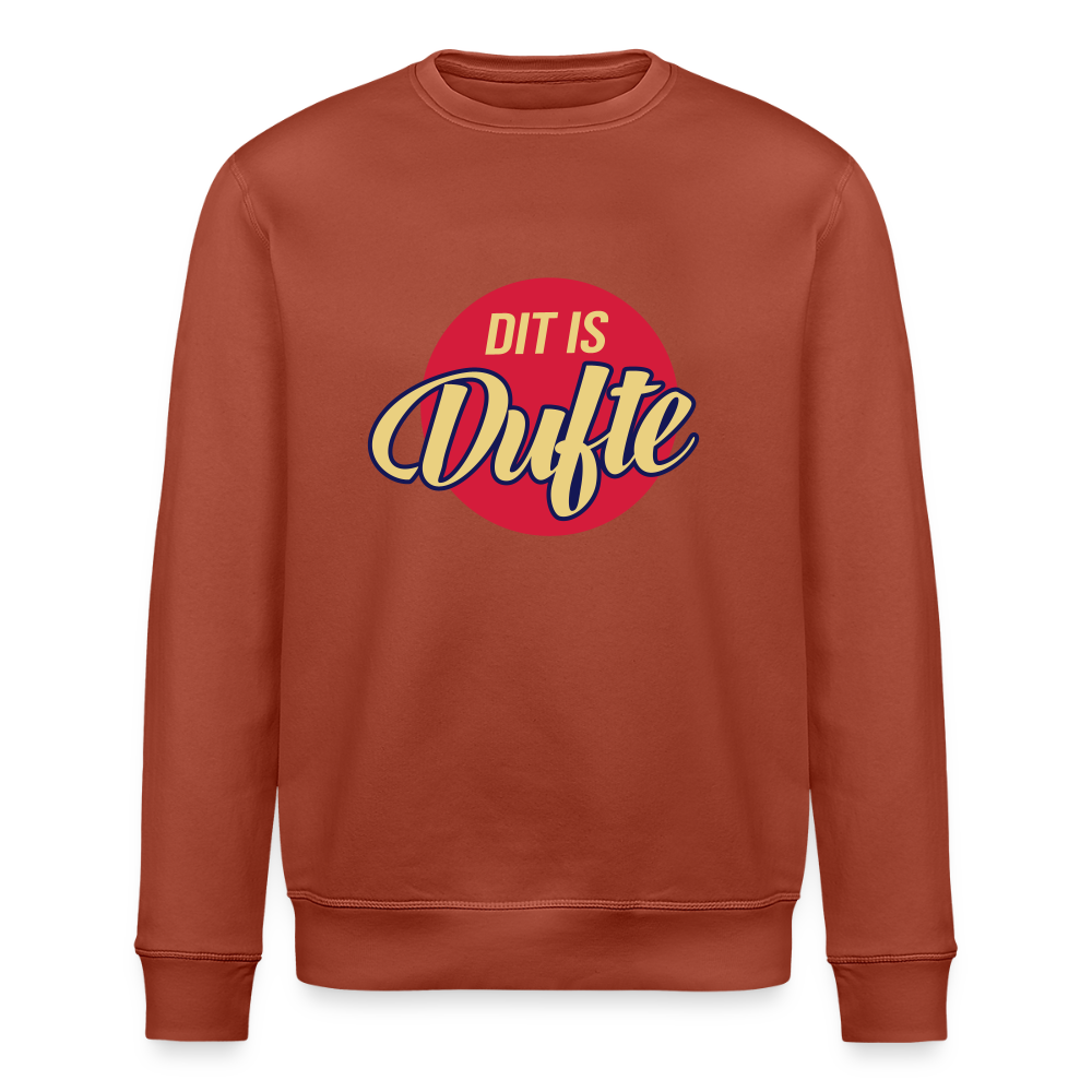 Dit Is Dufte - Unisex Bio Sweatshirt - Terrakotta