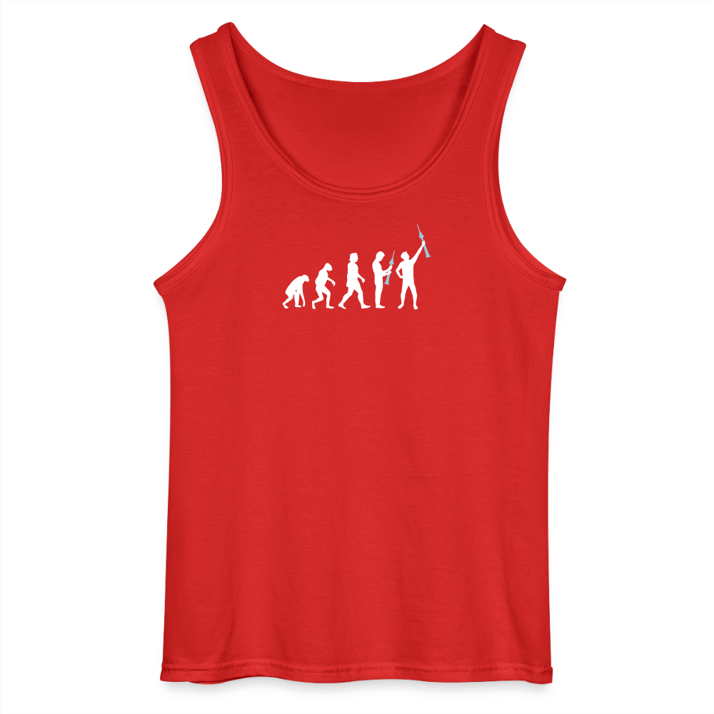Evolution - Männer Tank Top - Rot