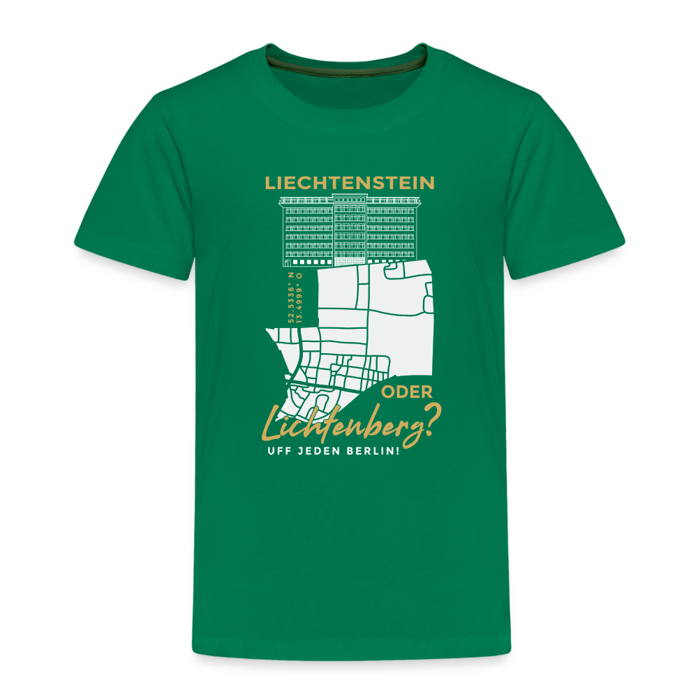 Liechtenstein oder Lichtenberg - Kinder Premium T-Shirt - Kelly Green