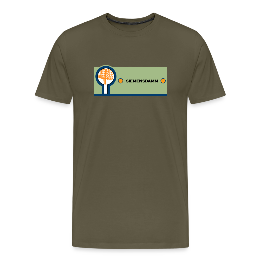 Siemensdamm - Männer Premium T-Shirt - Khaki