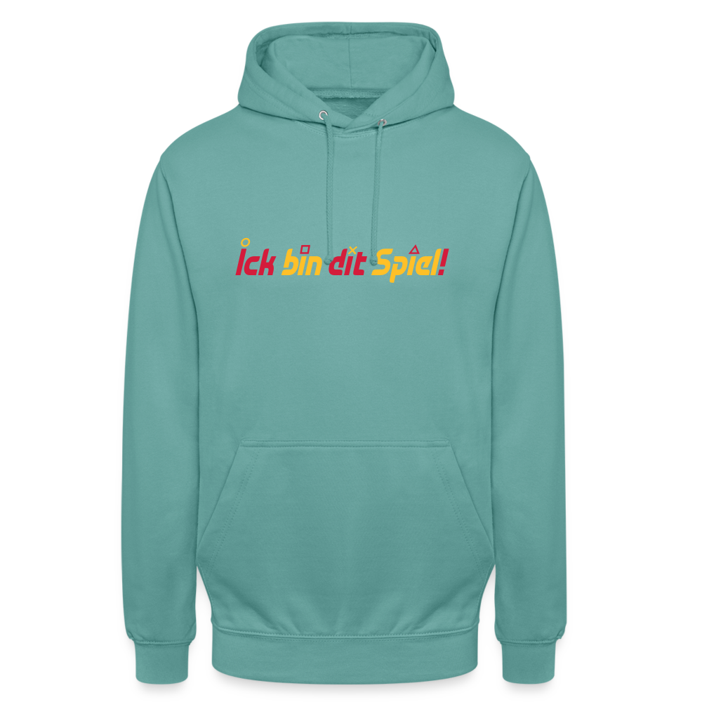 Ick bin dit Spiel! - Unisex Hoodie - Pastelltürkis
