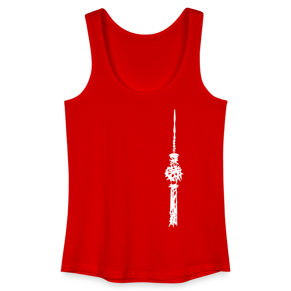 Fernsehturm Zick zack - Frauen Bio Tank Top - Rot