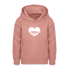 I love Berlin weiß - Teenager Hoodie - Altrosa