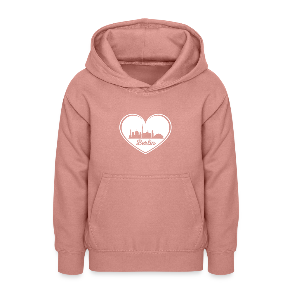 I love Berlin weiß - Teenager Hoodie - Altrosa