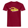 Die U-Bahn kommt - Männer Premium T-Shirt - Ziegelrot