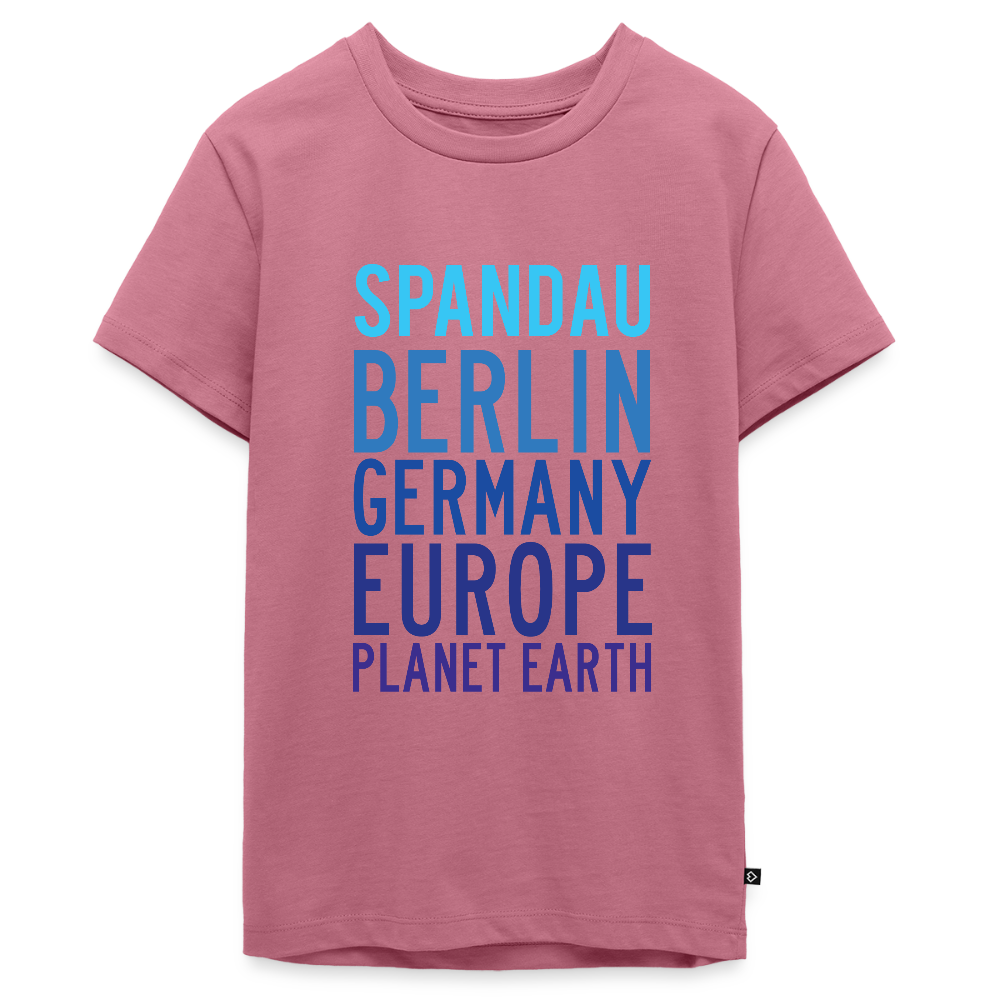 Spandau Planet Earth - Teenager Premium T-Shirt - Mauve
