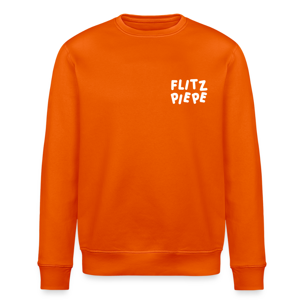 Flitzpiepe - Unisex Bio Sweatshirt - Tieforange