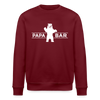 Papa Bär - Unisex Bio Sweatshirt - Burgunderrot