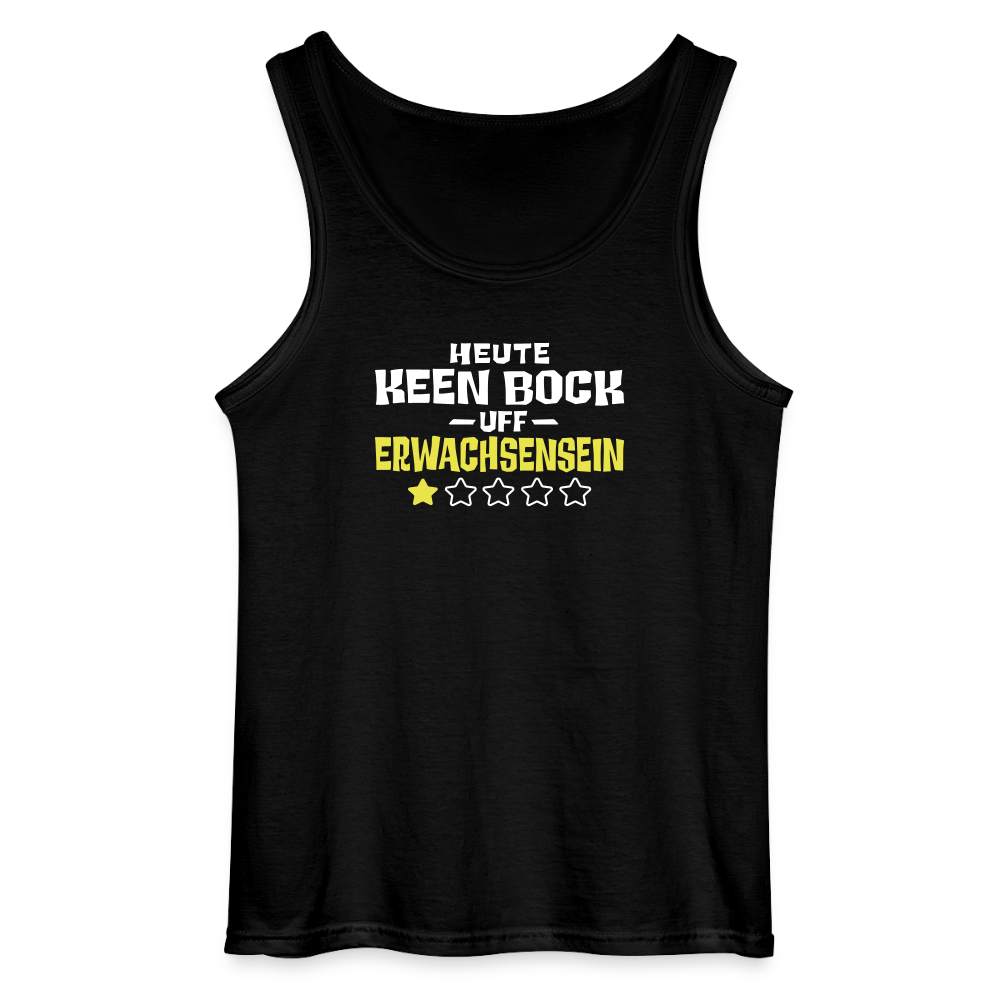 Keen Bock uff Erwachsensein - Männer Tank Top - Schwarz