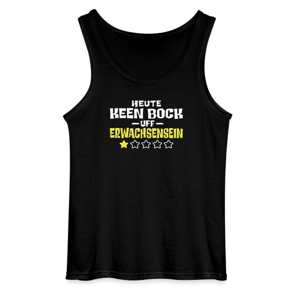 Keen Bock uff Erwachsensein - Männer Tank Top - Schwarz