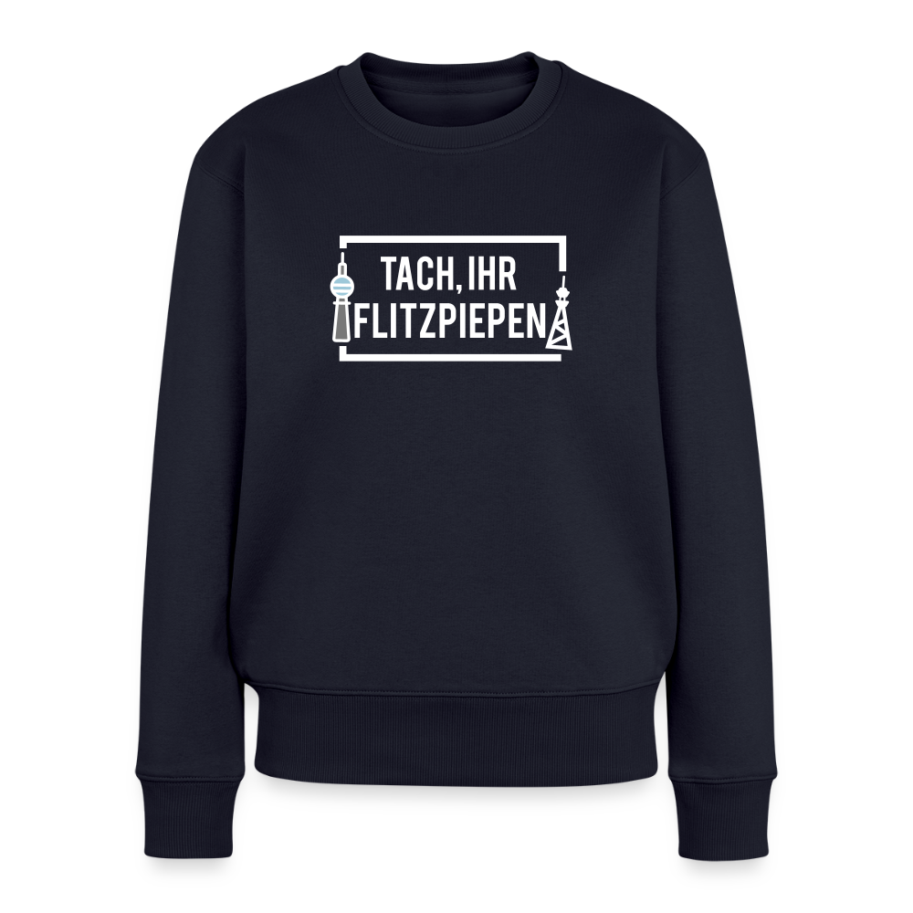 Tach ihr Flitzpiepen - Frauen Premium Pullover - Navy