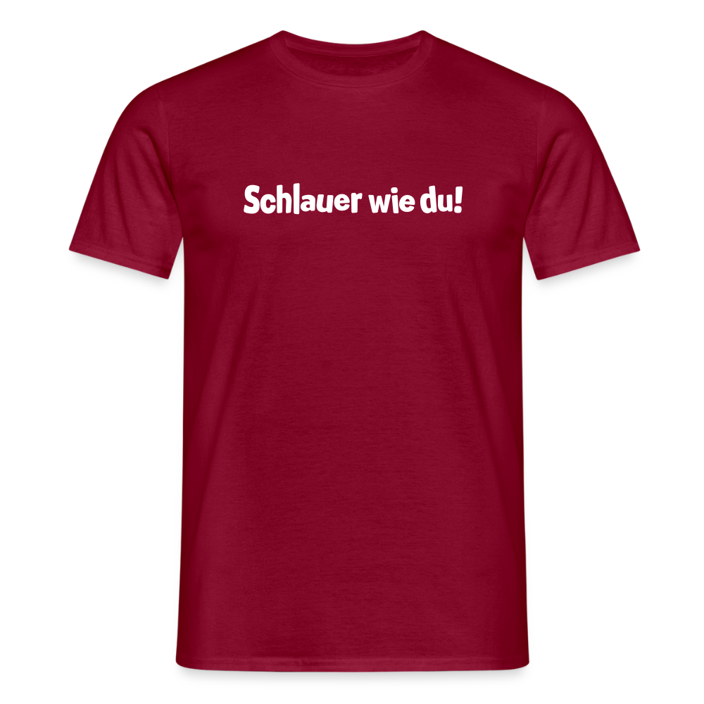 Schlauer wie du! - Männer Premium T-Shirt - Ziegelrot